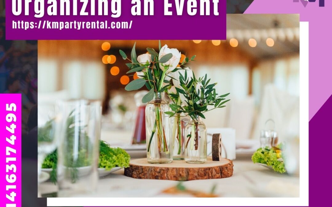 organizing an event