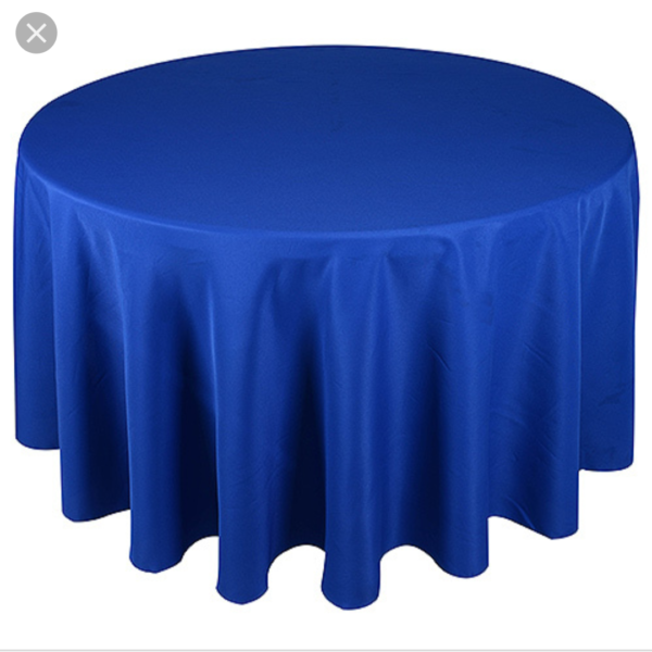 120 inches round polyester tablecloth