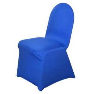 blue spandex chair cover