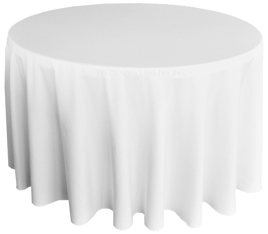 Polyester Round Tablecloths 108 Inches, Table Linens Round