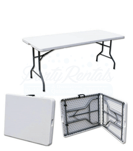 6ft-8ft rectangular folding table