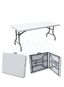 6ft-8ft rectangular folding table