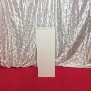 white rectangular plinth 37" high