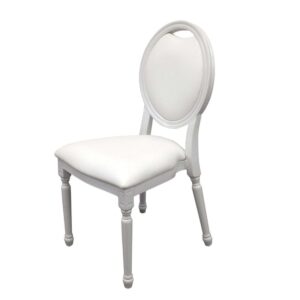 King Louis chair-White