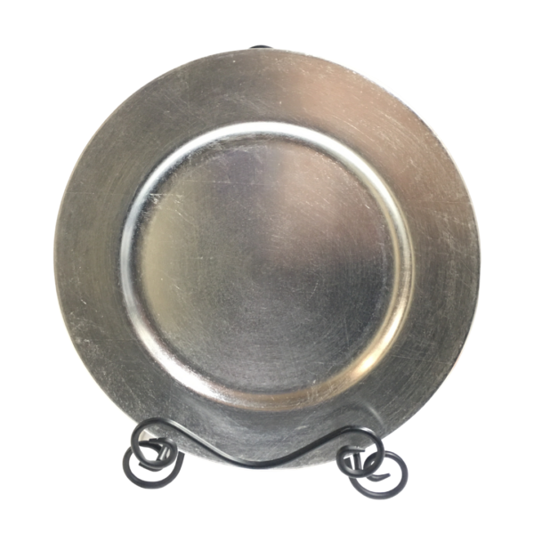 Charger plate- Silver plain