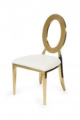 Cartier gold and white chair