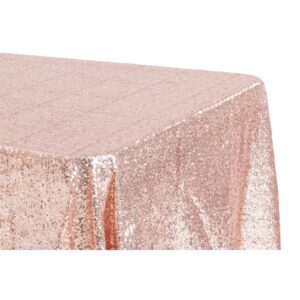 Blush Sequins Rectangular Table Cloth 90by132