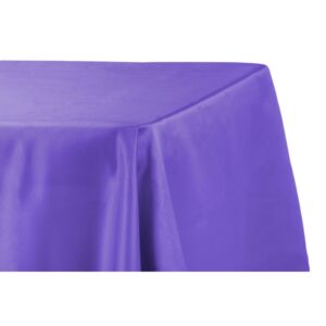 Purple Satin Rectangular Table Cloth 90by132