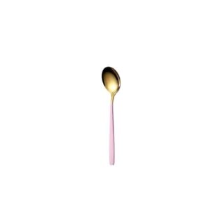 pink dessert spoon