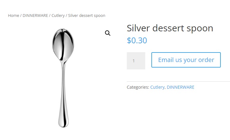 Silver Dessert Spoon