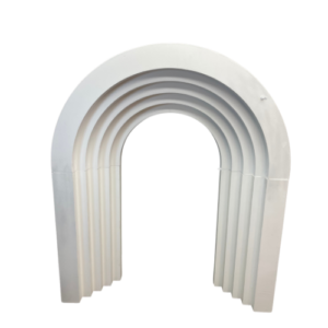 3-D White Ripple Rainbow Arch